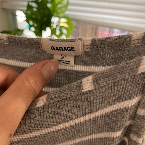 Garage Grey & White Striped Halter Dress - Picture 2 of 2